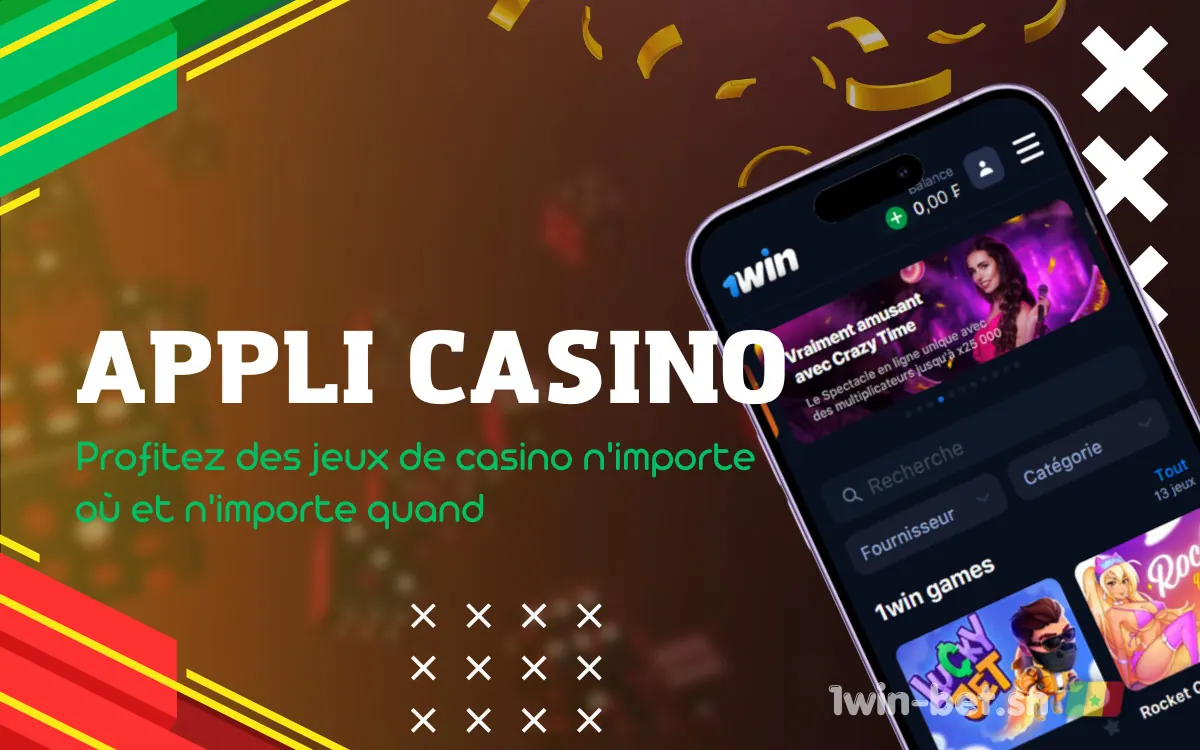 Application Mobile 1Win Casino : Jouez à vos jeux de casino préférés, peu importe votre emplacement.