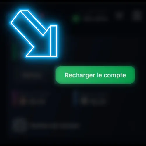 Sélectionnez le bouton de dépôt et appuyez dessus.