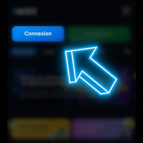 Connectez-vous à votre compte en appuyant sur le bouton.