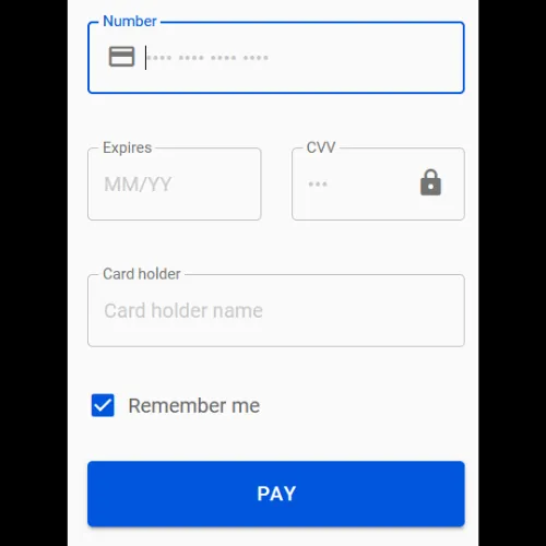 Inscrivez les détails de paiement dans les champs prévus à cet effet.