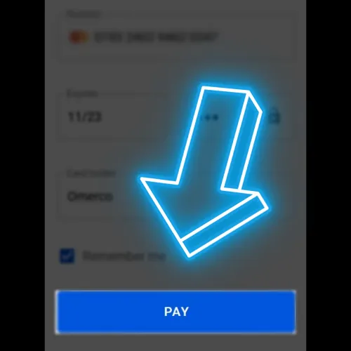 Finalement, vous devez cliquer sur le bouton de confirmation de paiement.
