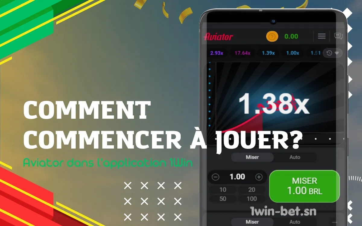 Il est simple de jouer à Aviator via l'application 1Win sur votre téléphone.