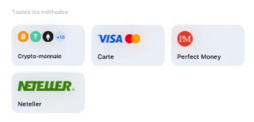 Dépôt sur le compte
