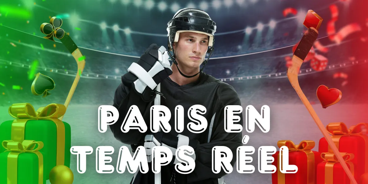 Placer des paris en direct sur le hockey sur glace.